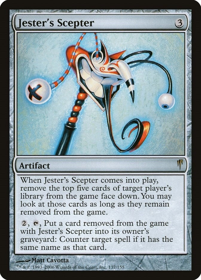 Image for Jester's Scepter (137) (CSP) - Magic: The Gathering