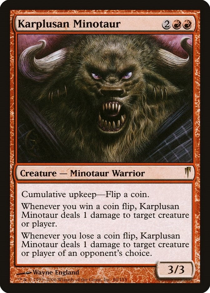 Image for Karplusan Minotaur (86) (CSP) - Magic: The Gathering