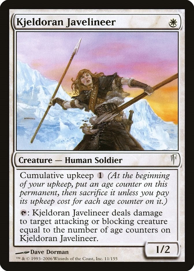 Image for Kjeldoran Javelineer (11) (CSP) - Magic: The Gathering