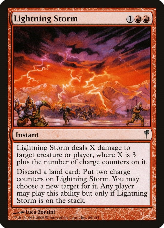 Image for Lightning Storm (89) (CSP) - Magic: The Gathering