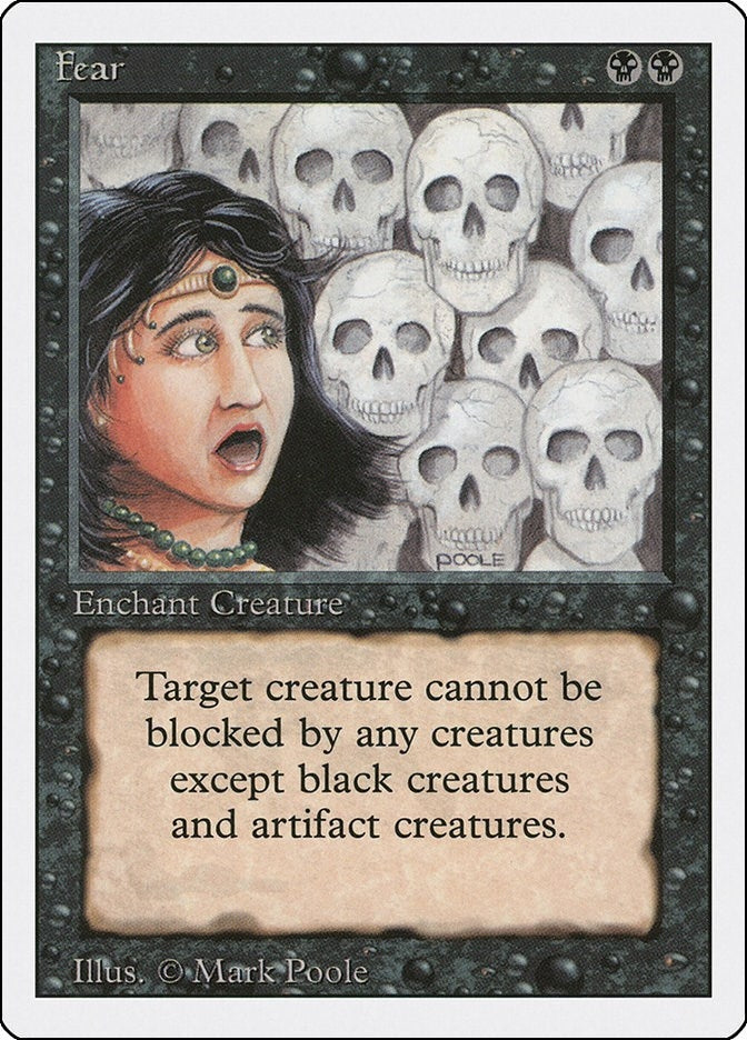 Image for Fear (3ED) - Magic: The Gathering