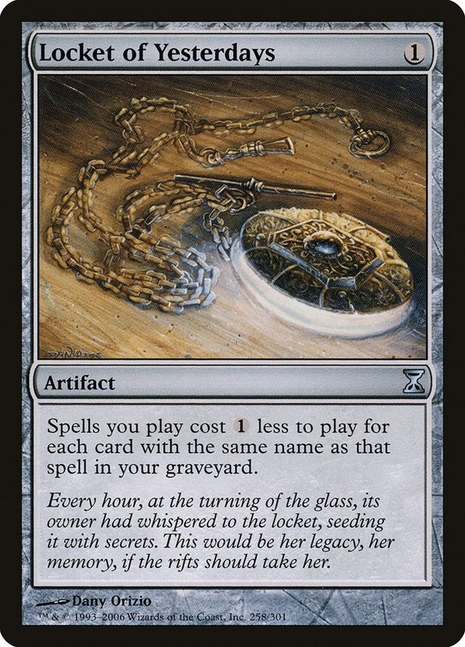 Image for Locket of Yesterdays (258) (TSP) - Magic: The Gathering