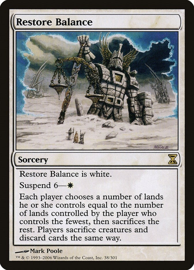 Image for Restore Balance (38) (TSP) - Magic: The Gathering
