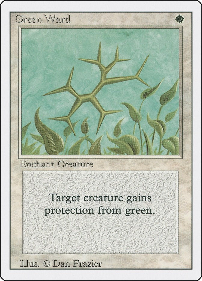 Image for Green Ward (3ED) - Magic: The Gathering