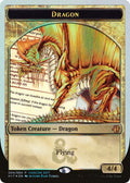 Image for Dragon Token (Gold) (4) (MEDIA) - Magic: The Gathering