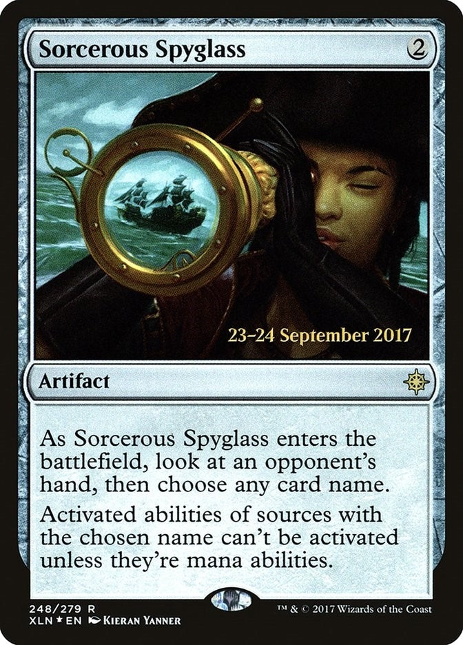 Image for Sorcerous Spyglass (XLN) (248) (PRE) - Magic: The Gathering