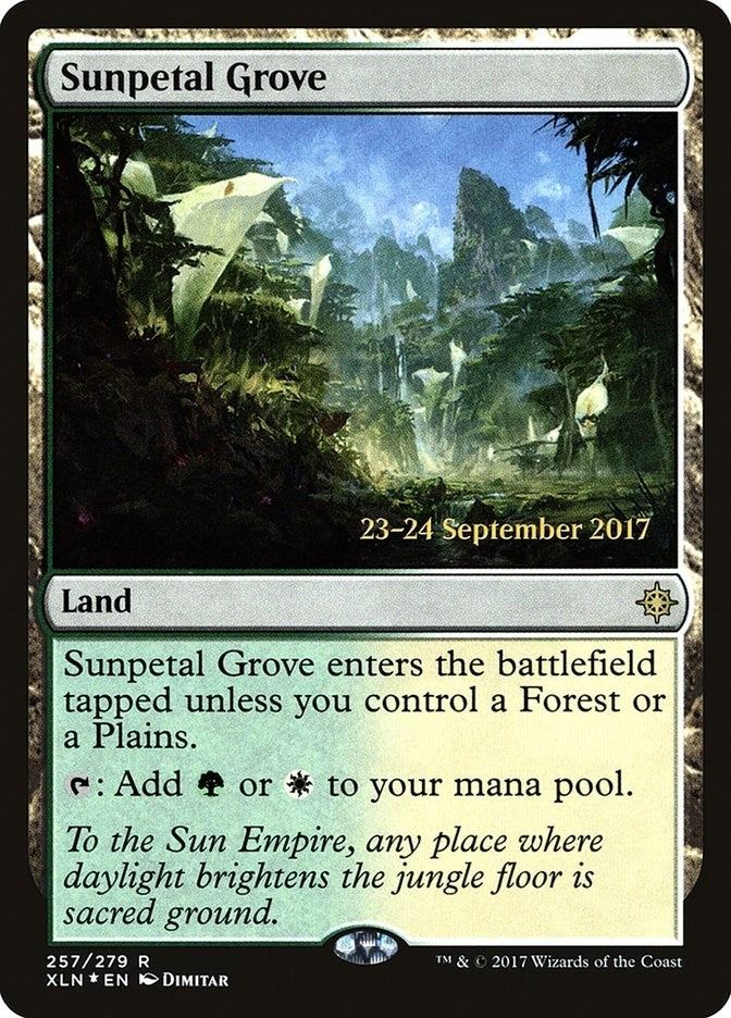 Image for Sunpetal Grove (257) (PRE) - Magic: The Gathering