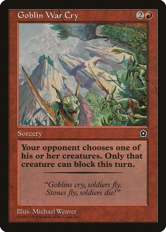 Image for Goblin War Cry (P02) - Magic: The Gathering