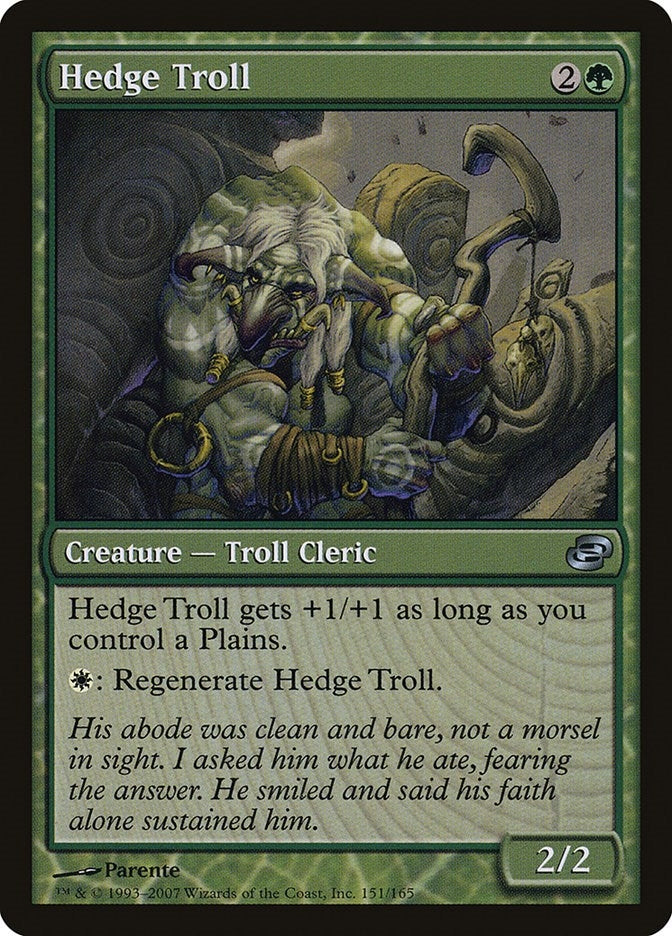 Image for Hedge Troll (151) (PLC) - Magic: The Gathering