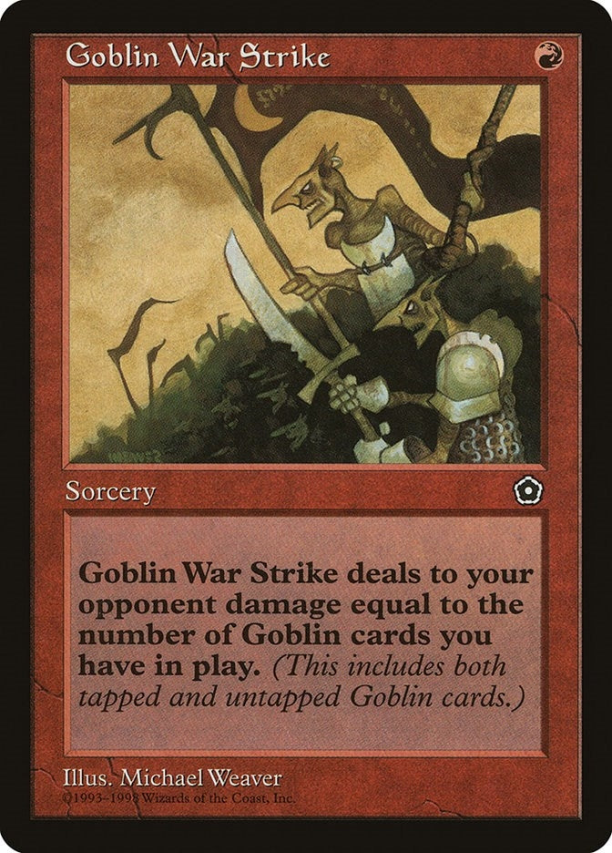 Image for Goblin War Strike (P02) - Magic: The Gathering