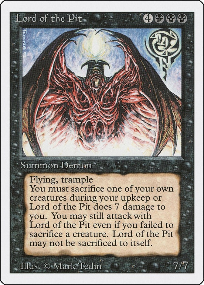 Image for Lord of the Pit (3ED) - Magic: The Gathering