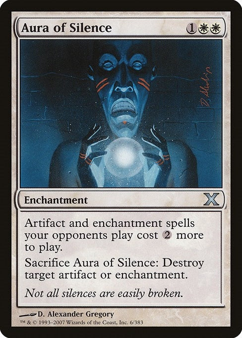 Image for Aura of Silence (6) (10E) - Magic: The Gathering