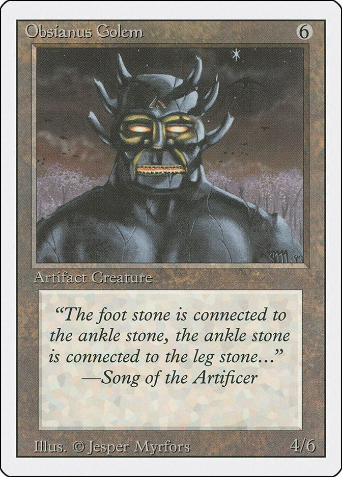 Image for Obsianus Golem (3ED) - Magic: The Gathering
