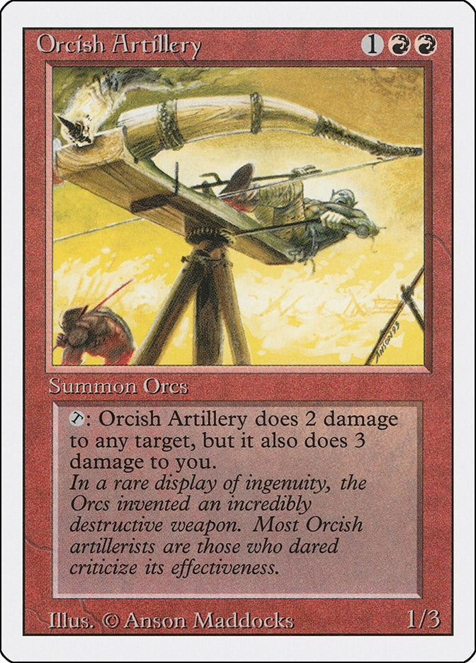 Image for Orcish Artillery (3ED) - Magic: The Gathering