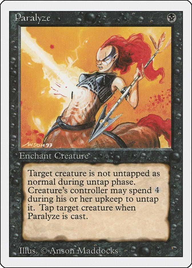 Image for Paralyze (3ED) - Magic: The Gathering