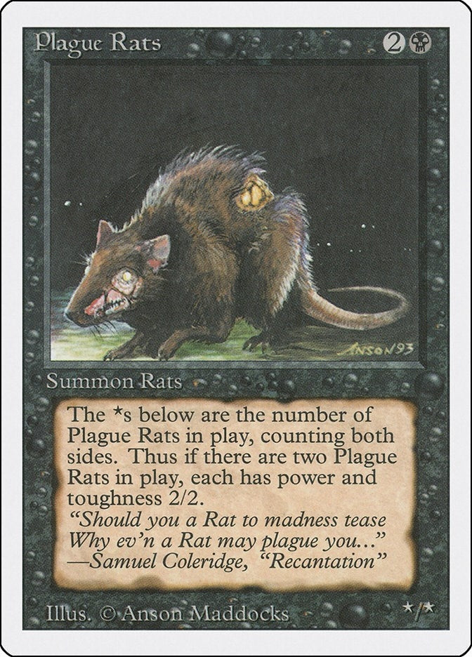 Image for Plague Rats (3ED) - Magic: The Gathering