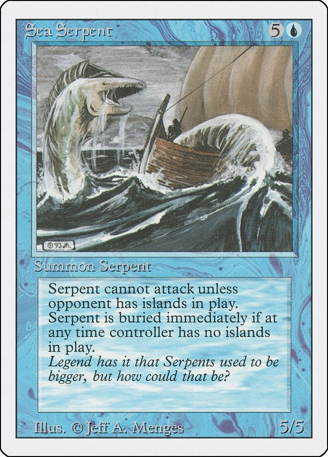 Image for Sea Serpent (3ED) - Magic: The Gathering
