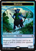 Image for Merfolk // Treasure Double-Sided Token (1) (FNM) - Magic: The Gathering