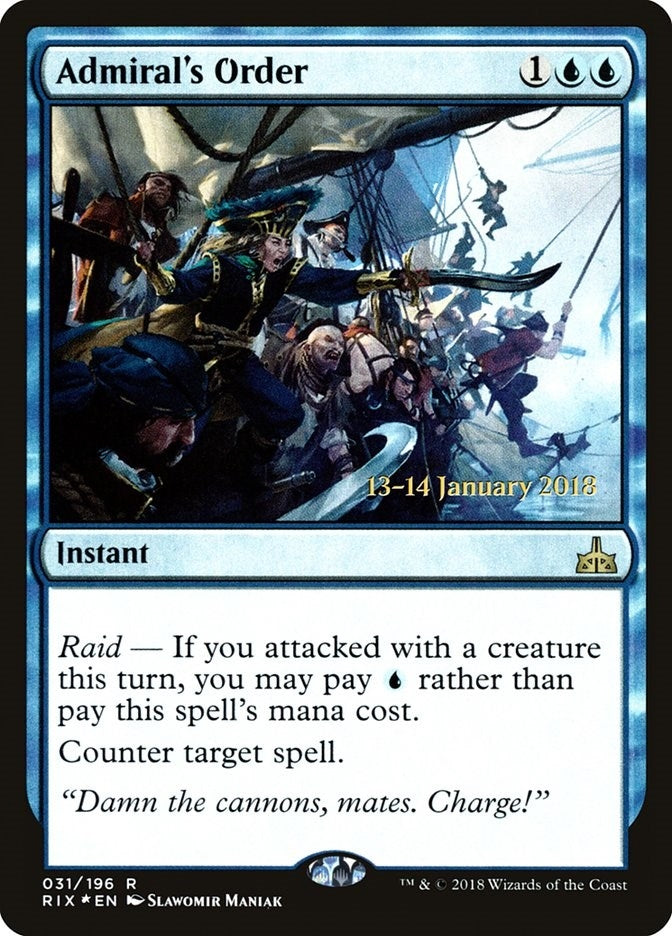 Image for Admiral's Order (31) (PRE) - Magic: The Gathering