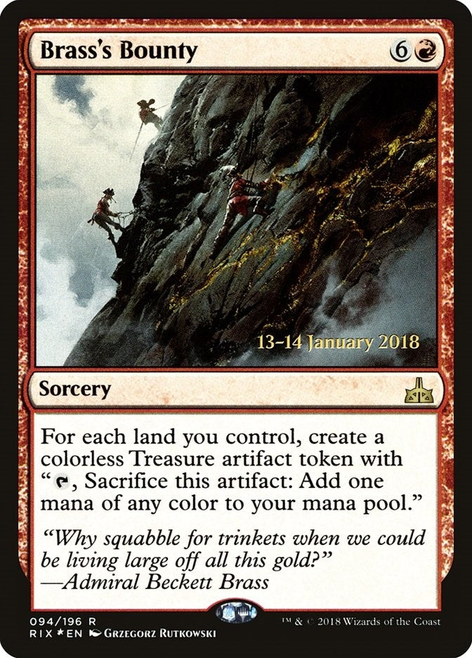Image for Brass's Bounty (RIX) (94) (PRE) - Magic: The Gathering