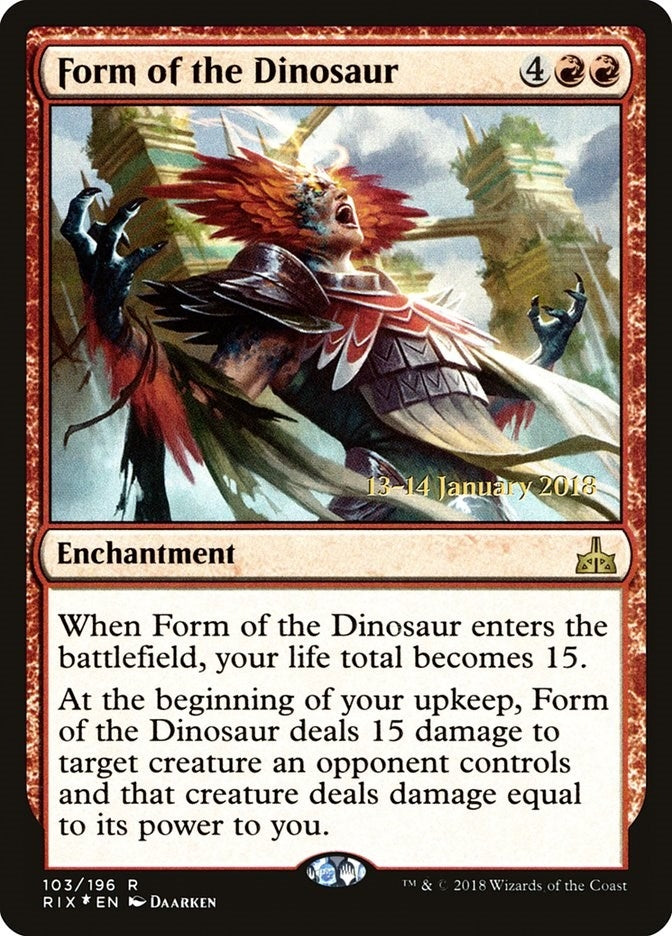 Image for Form of the Dinosaur (103) (PRE) - Magic: The Gathering