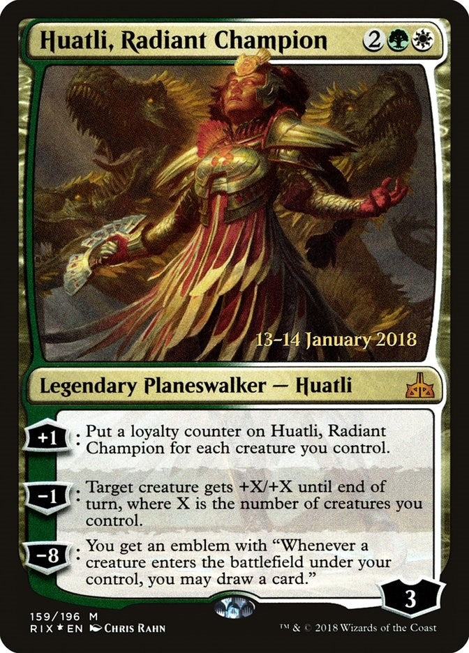Image for Huatli, Radiant Champion (159) (PRE) - Magic: The Gathering