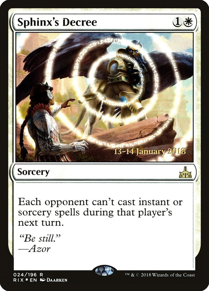 Image for Sphinx's Decree (24) (PRE) - Magic: The Gathering