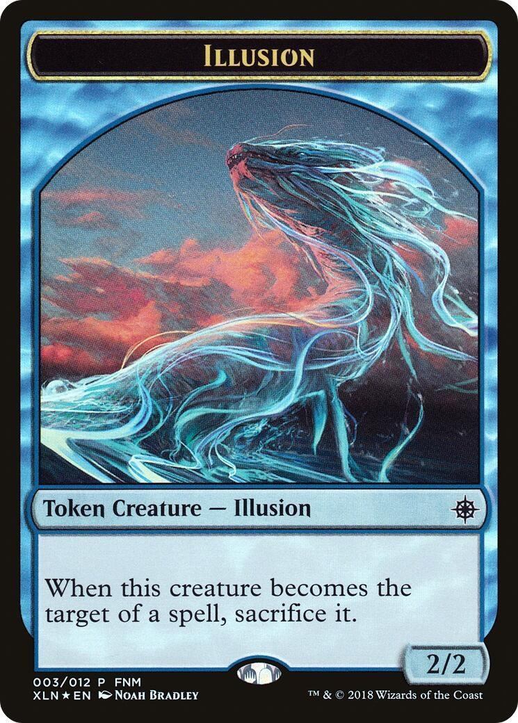 Image for Illusion // Saproling Double-Sided Token (3) (FNM) - Magic: The Gathering