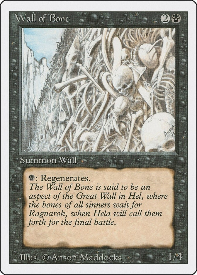 Image for Wall of Bone (3ED) - Magic: The Gathering