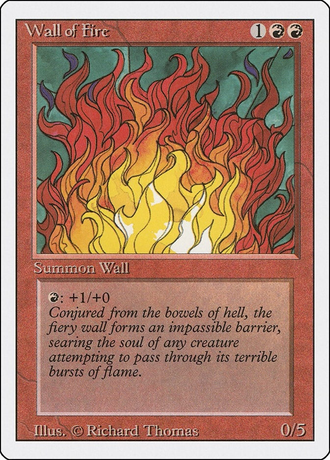Image for Wall of Fire (3ED) - Magic: The Gathering