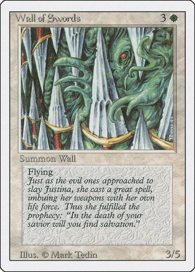 Image for Wall of Swords (3ED) - Magic: The Gathering