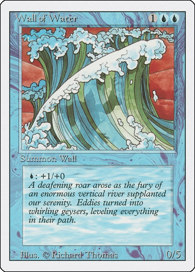 Image for Wall of Water (3ED) - Magic: The Gathering
