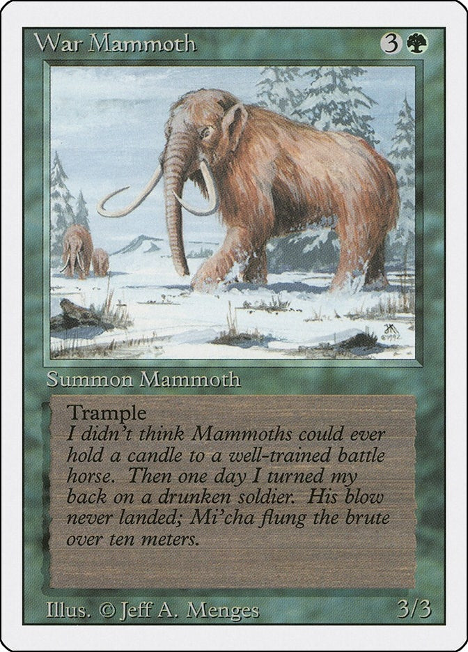 Image for War Mammoth (3ED) - Magic: The Gathering