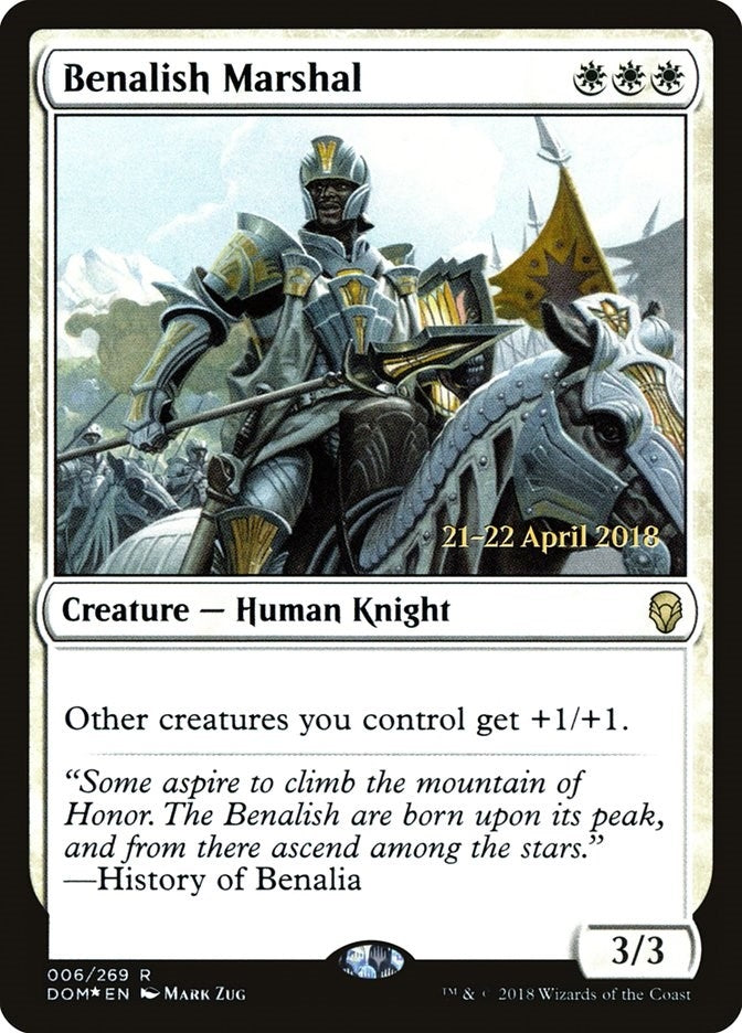 Image for Benalish Marshal (6) (PRE) - Magic: The Gathering