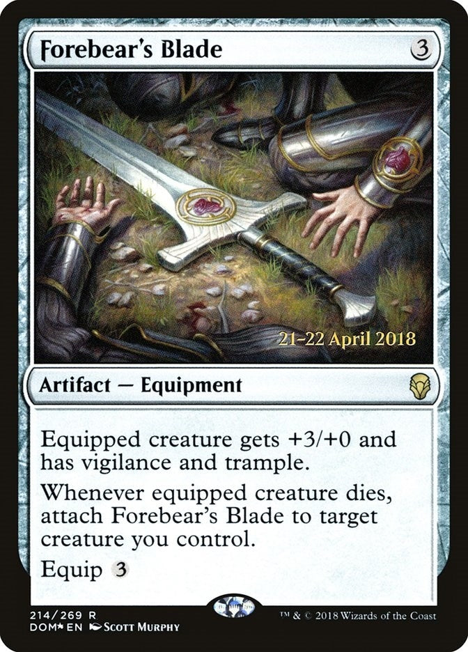 Image for Forebear's Blade (214) (PRE) - Magic: The Gathering