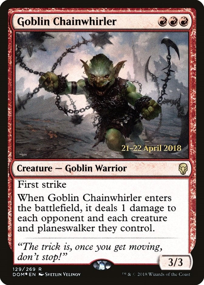 Image for Goblin Chainwhirler (129) (PRE) - Magic: The Gathering