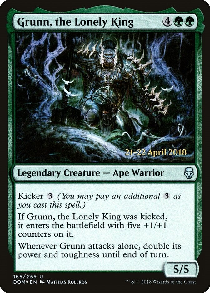 Image for Grunn, the Lonely King (165) (PRE) - Magic: The Gathering