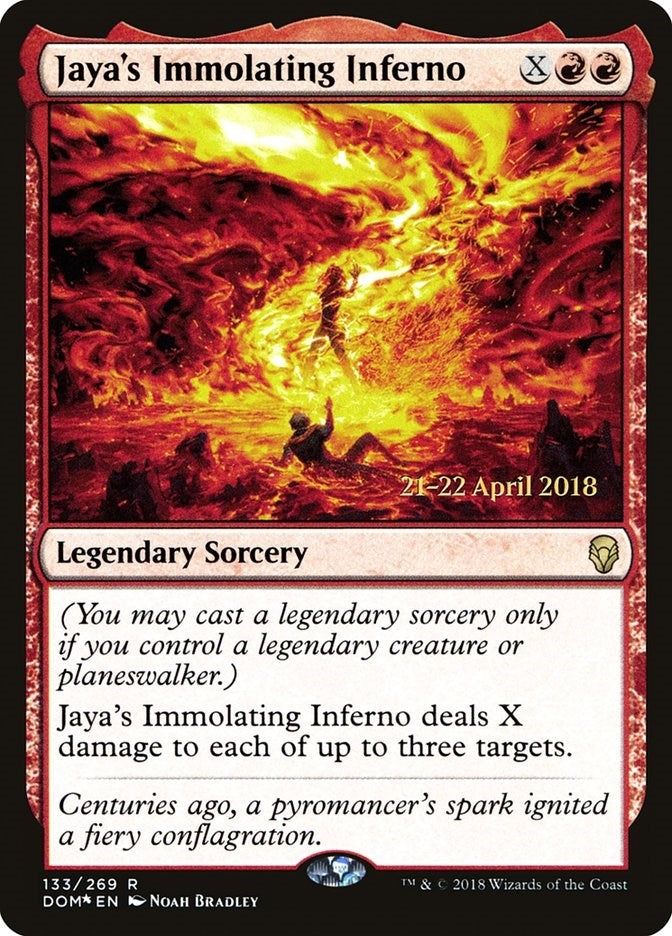 Image for Jaya's Immolating Inferno (133) (PRE) - Magic: The Gathering