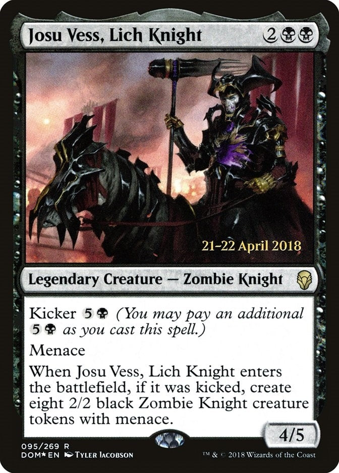 Image for Josu Vess, Lich Knight (95) (PRE) - Magic: The Gathering
