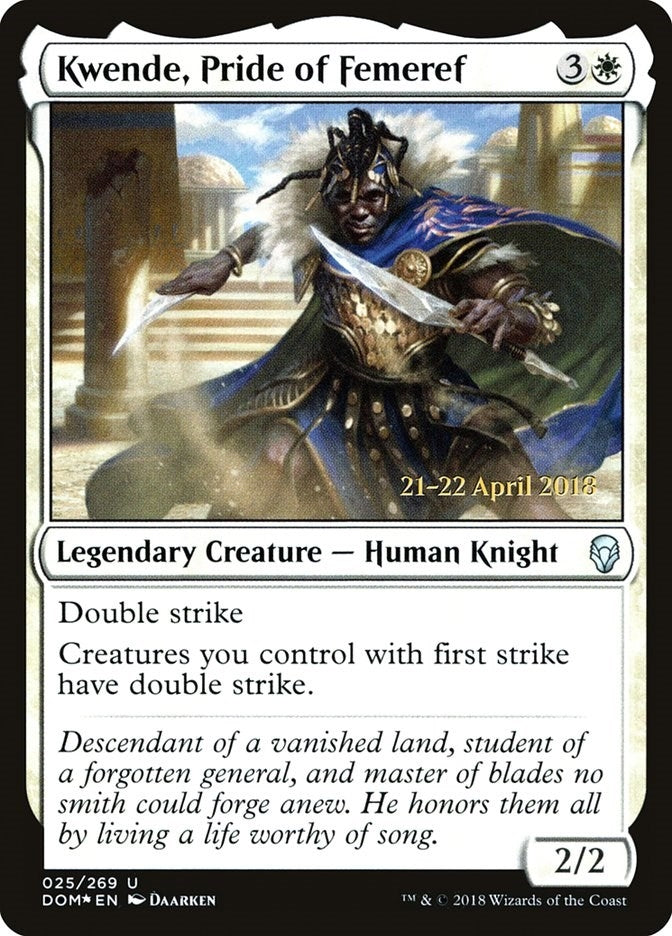 Image for Kwende, Pride of Femeref (25) (PRE) - Magic: The Gathering