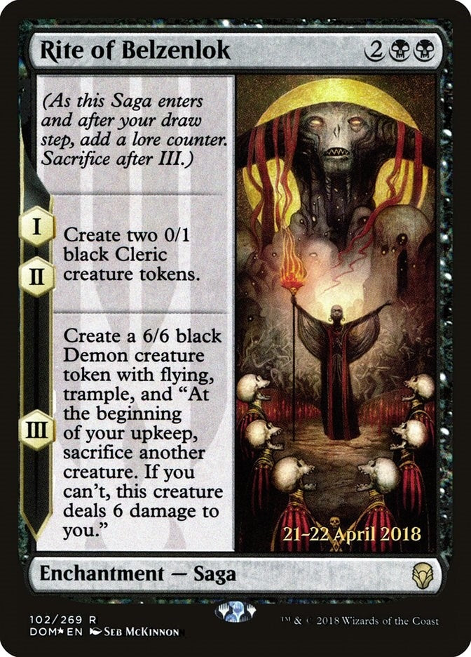 Image for Rite of Belzenlok (102) (PRE) - Magic: The Gathering