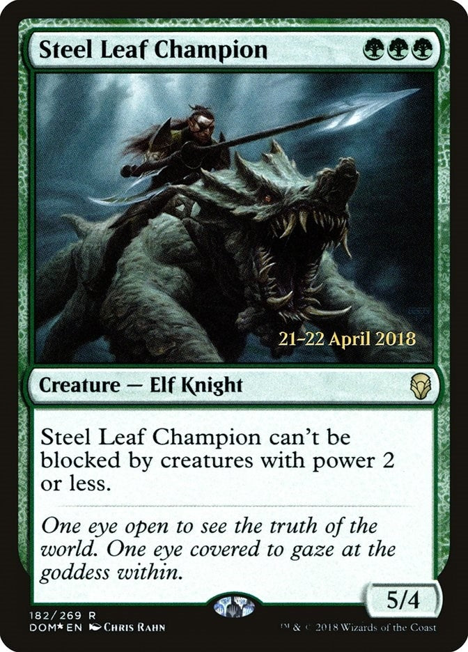 Image for Steel Leaf Champion (182) (PRE) - Magic: The Gathering