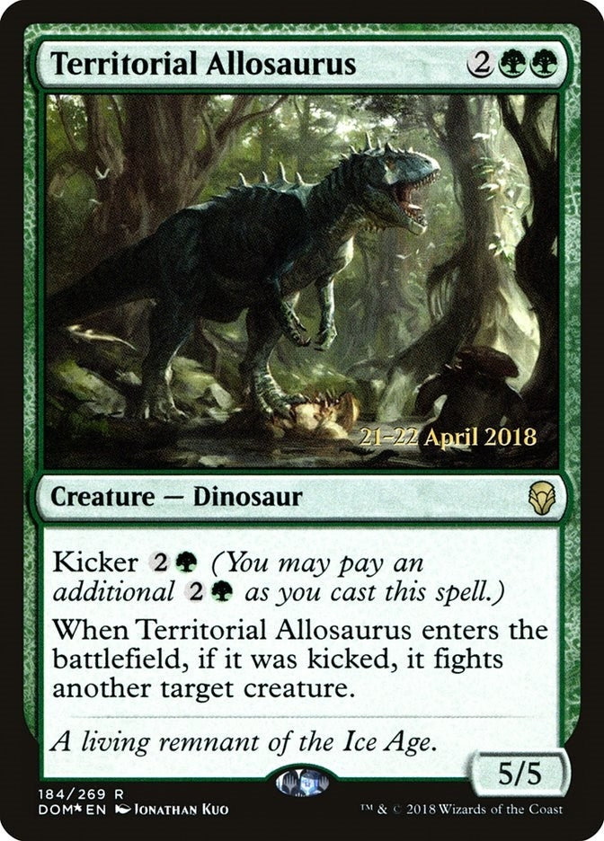 Image for Territorial Allosaurus (184) (PRE) - Magic: The Gathering