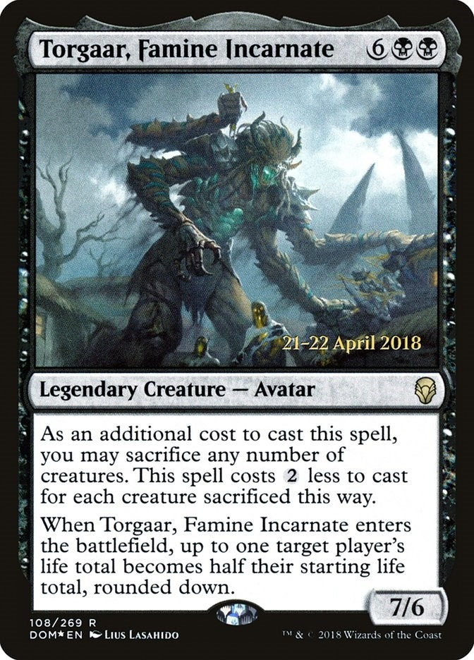 Image for Torgaar, Famine Incarnate (108) (PRE) - Magic: The Gathering