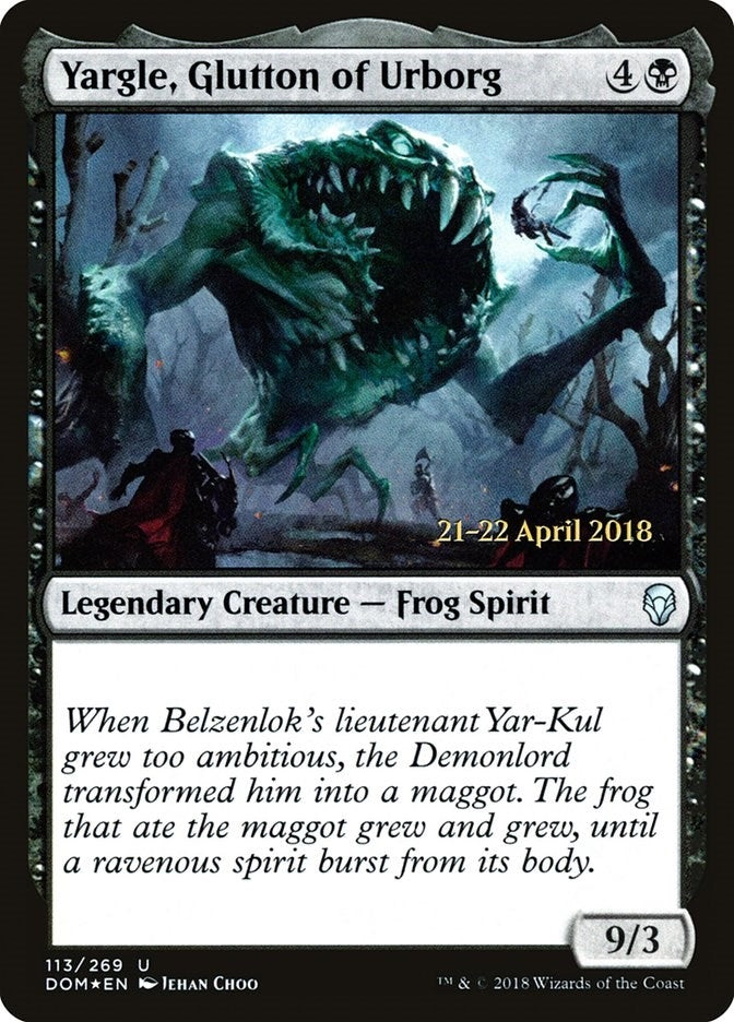 Image for Yargle, Glutton of Urborg (113) (PRE) - Magic: The Gathering