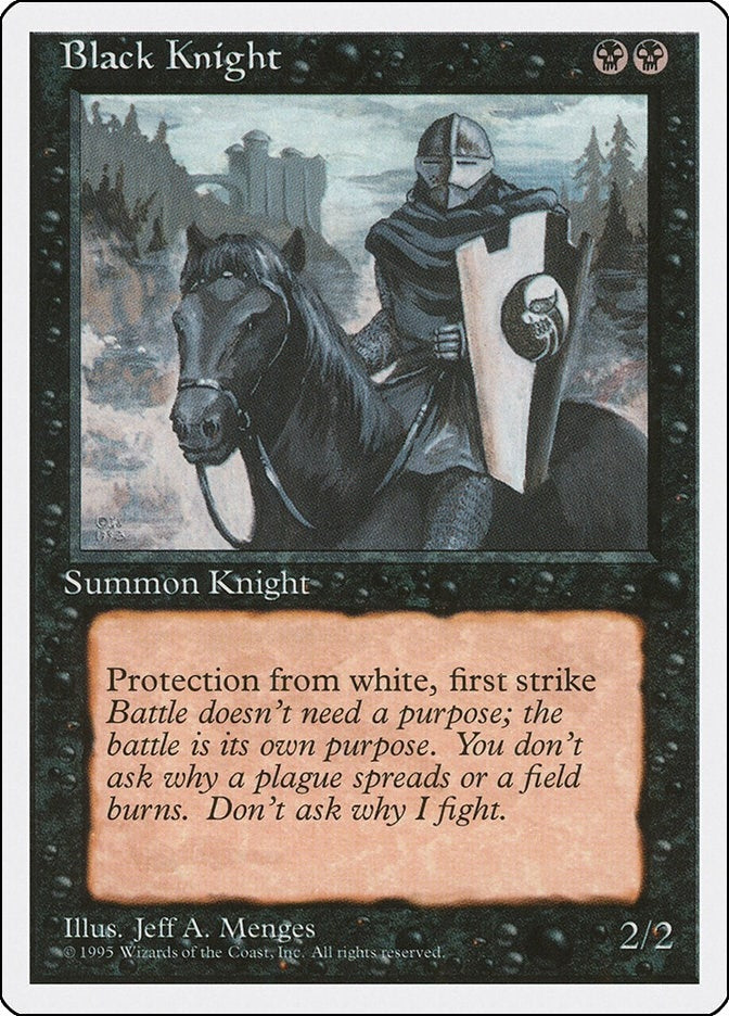 Image for Black Knight (4ED) - Magic: The Gathering