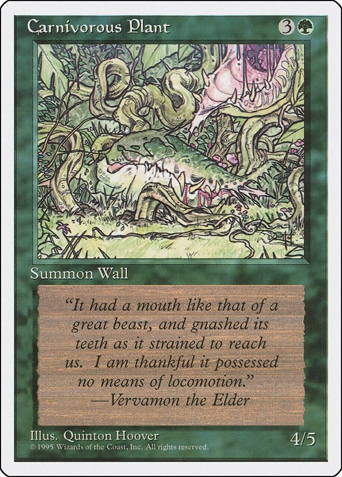 Image for Carnivorous Plant (4ED) - Magic: The Gathering