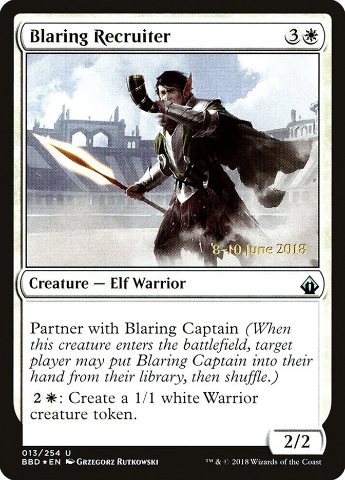 Image for Blaring Recruiter (13) (LARP) - Magic: The Gathering