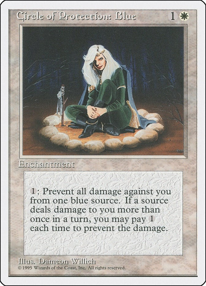 Image for Circle of Protection: Blue (4ED) - Magic: The Gathering