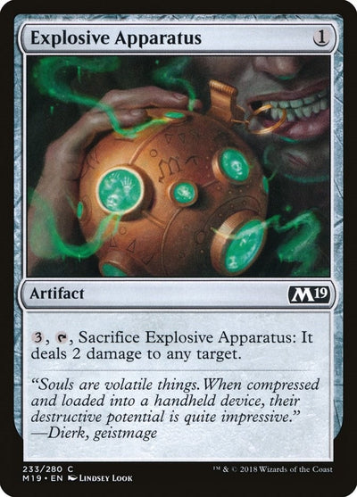 Explosive Apparatus (233) (M19)